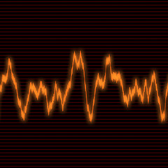 Image showing orange waveform