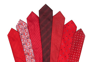 Image showing Red and crimson ties