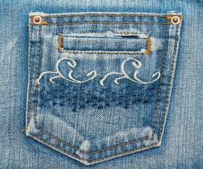 Image showing Jeans pocket