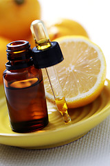 Image showing lemon essential oil