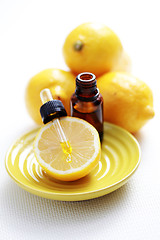 Image showing lemon essential oil