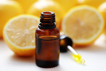 Image showing lemon essential oil