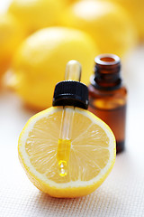 Image showing lemon essential oil