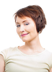 Image showing Positive young woman