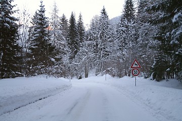 Image showing Winter  road