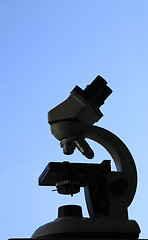 Image showing Microscope silhouette