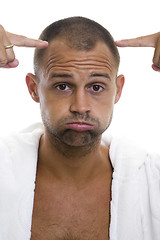 Image showing Man and his balding head