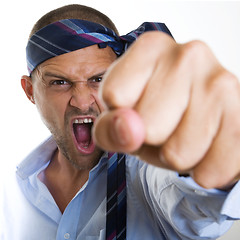 Image showing Angry Businessman