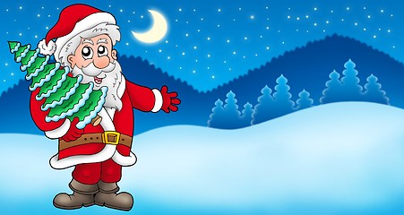 Image showing Landscape with Santa Claus 5