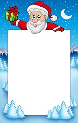 Image showing Christmas frame with Santa Claus 5