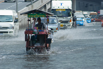 Image showing Monsoon rain in Bangkok, Thailand