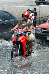 Image showing Monsoon rain in Bangkok, Thailand