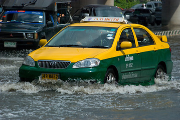 Image showing Monsoon rain in Bangkok, Thailand