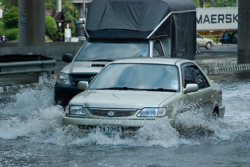 Image showing Monsoon rain in Bangkok, Thailand