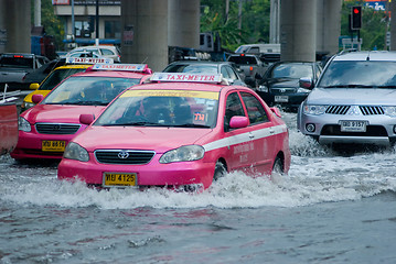 Image showing Monsoon rain in Bangkok, Thailand