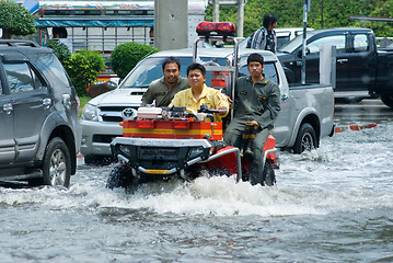 Image showing Monsoon rain in Bangkok, Thailand