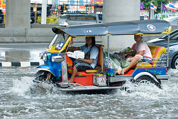 Image showing Monsoon rain in Bangkok, Thailand