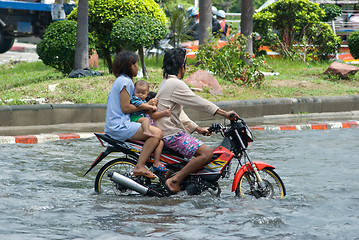 Image showing Monsoon rain in Bangkok, Thailand