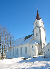 Image showing Hoem church winterland