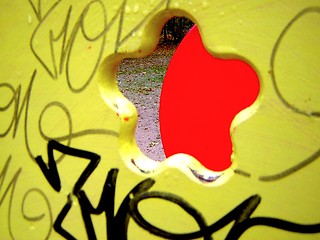 Image showing abstract grafitti forms and colours