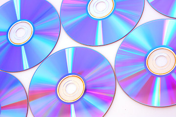 Image showing Many CD's isolated