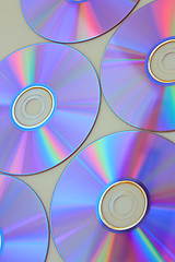 Image showing Many CD's isolated