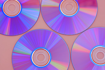 Image showing Many CD's isolated