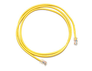 Image showing Lan cable isolated on the white background