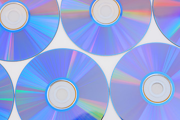 Image showing Many CD's isolated