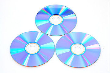 Image showing Many CD's isolated