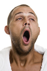 Image showing Man Sneezing