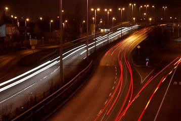 Image showing Night highway