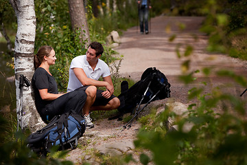 Image showing Hiking Break