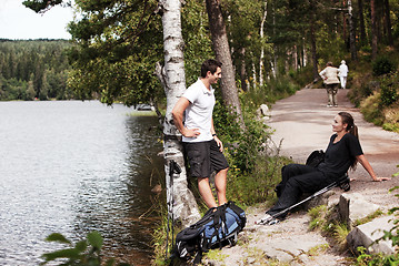 Image showing Hiking Couple