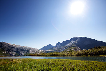 Image showing Lake Mountain Norway