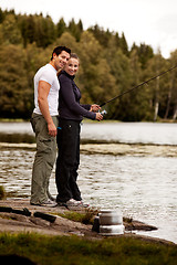 Image showing Woman Fishing