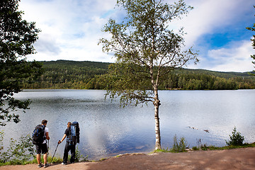 Image showing Camping Trip Walk