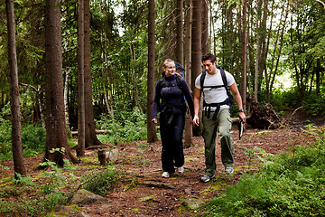 Image showing Camping Hike Couple