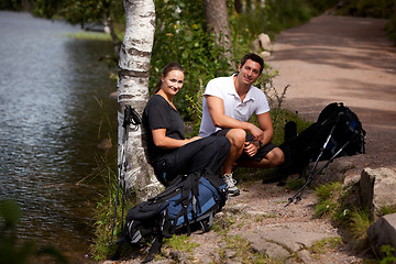 Image showing Camping Couple