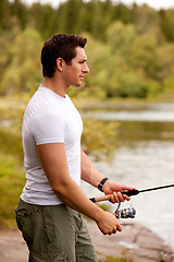 Image showing Fishing Portrait