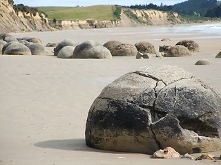 Image showing Moeraki Boulders