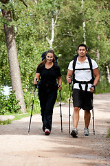 Image showing Camping Couple