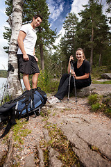 Image showing Camping Couple