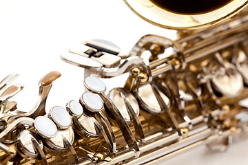 Image showing Saxaphone Detail