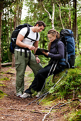 Image showing Backpack Couple