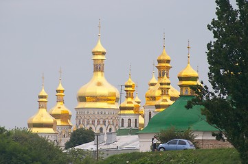 Image showing Cupolas of Kiev-Pecherska Lavra