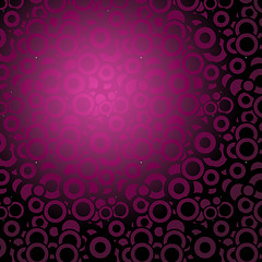Image showing Lot of circles - violet background