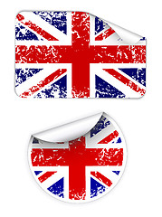 Image showing Set of UK labels
