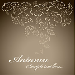 Image showing Vintage autumn background