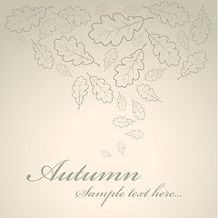 Image showing Vintage autumn background